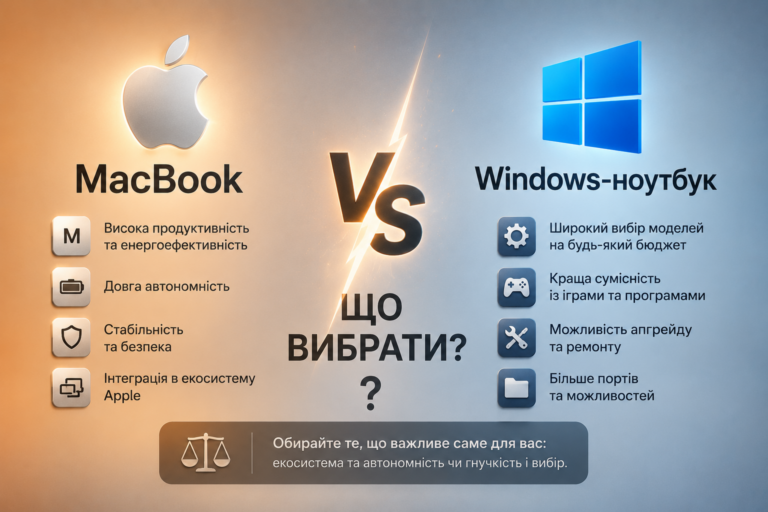 MacBook чи Windows-ноутбук — що вибрати Re-Save