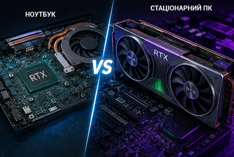 Почему RTX в ноутбуке слабее, чем RTX в стационарном ПК